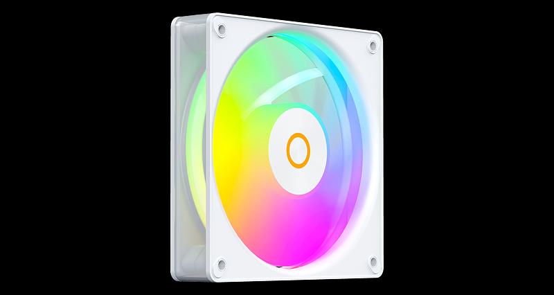 Вентилятор для корпуса Ocypus Gamma F12 Elite WH ARGB, 120x120x25mm, 4-PIN PWM, 600-1800 RPM, 26 DBA MAX, HYDRO BEARING фото 1