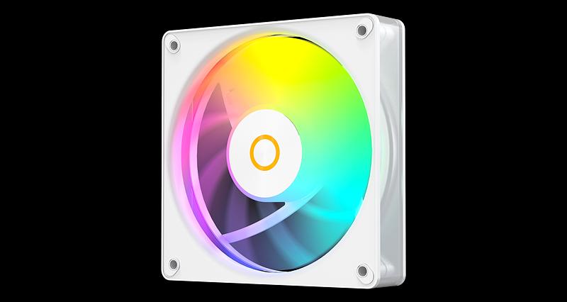 Вентилятор для корпуса Ocypus Gamma F12 Elite WH ARGB, 120x120x25mm, 4-PIN PWM, 600-1800 RPM, 26 DBA MAX, HYDRO BEARING фото 4