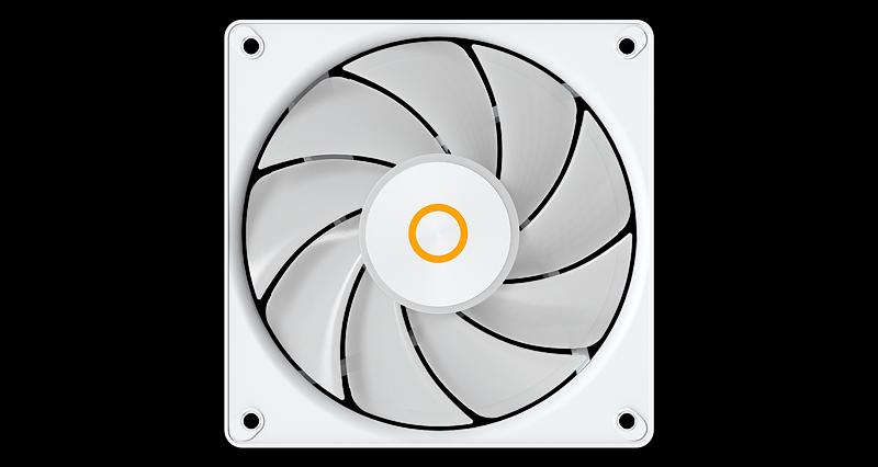 Вентилятор для корпуса Ocypus Gamma F12 Elite WH ARGB, 120x120x25mm, 4-PIN PWM, 600-1800 RPM, 26 DBA MAX, HYDRO BEARING фото 6