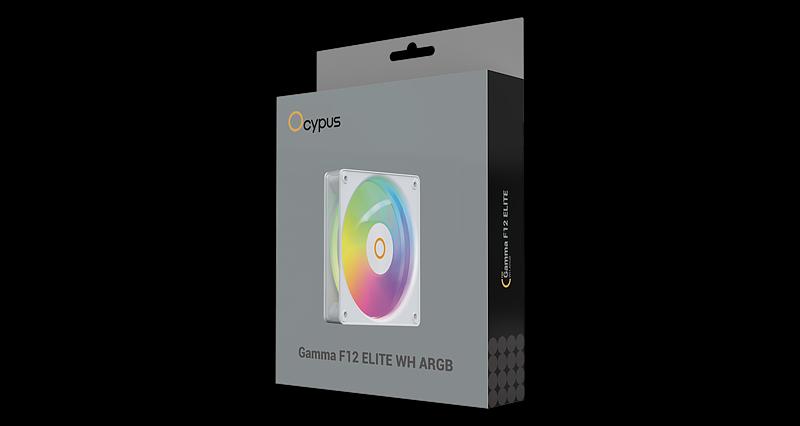 Вентилятор для корпуса Ocypus Gamma F12 Elite WH ARGB, 120x120x25mm, 4-PIN PWM, 600-1800 RPM, 26 DBA MAX, HYDRO BEARING фото 8