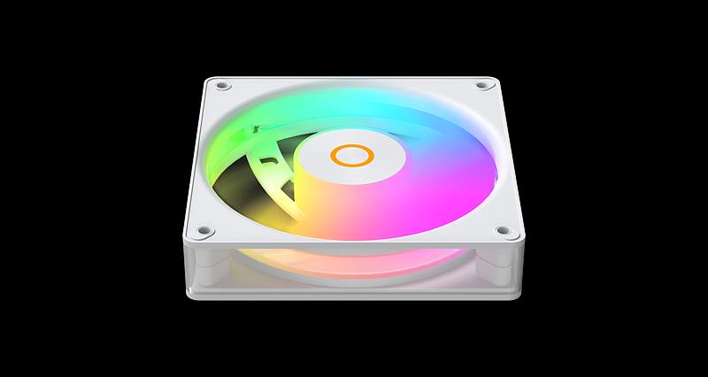 Вентилятор для корпуса Ocypus Gamma F12 Elite WH ARGB 3 IN 1, 120x120x25mm, 4-PIN PWM, 600-1800 RPM, 26 DBA MAX, HYDRO BEARING фото 5