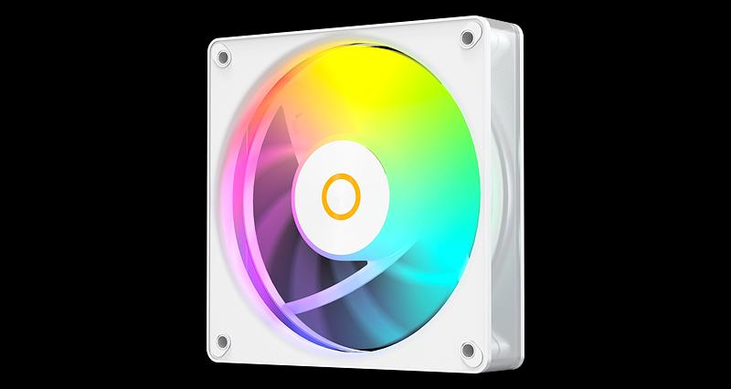 Вентилятор для корпуса Ocypus Gamma F12 Elite WH ARGB REVERSE BLADE 3 IN 1, 120x120x25mm, 4-PIN PWM, 600-1800 RPM, 26 DBA MAX, HYDRO BEARING фото 3
