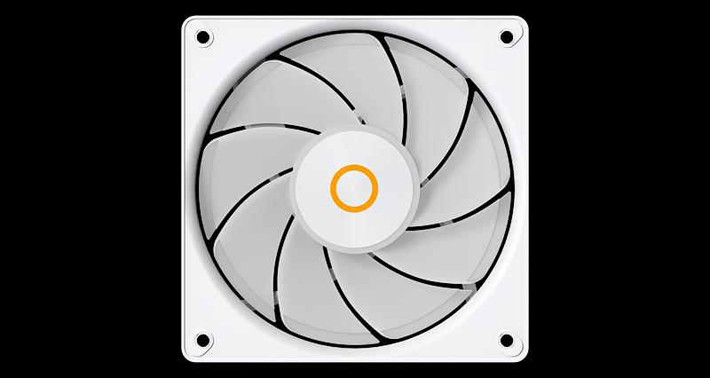 Вентилятор для корпуса Ocypus Gamma F12 Elite WH ARGB REVERSE BLADE 3 IN 1, 120x120x25mm, 4-PIN PWM, 600-1800 RPM, 26 DBA MAX, HYDRO BEARING фото 5