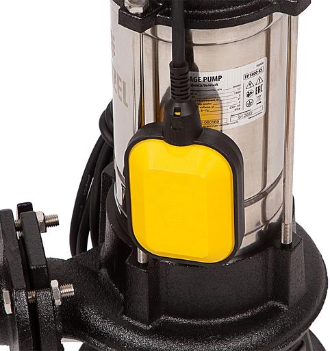 Насос фекальный Denzel FP1800-KS 1800Вт 26000л/час (99806) фото 8