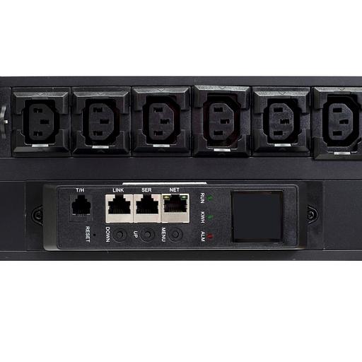 Блок розеток с функцией измерения серия Basic 48хC13 с замком, 12хC19 с замком, вход IEC60309 (32A 380 В 3P+N+PE) фото 2