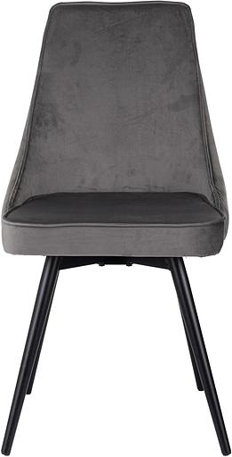 Стул для дома Бюрократ CH-K4_SP с повор.мех. т.серый Holland 18 металл черный на ножках (CH-K4_1/SP/HL18) фото 2