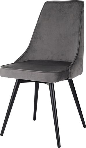 Стул для дома Бюрократ CH-K4_SP с повор.мех. т.серый Holland 18 металл черный на ножках (CH-K4_1/SP/HL18) фото 5