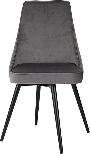 Стул для дома Бюрократ CH-K4_SP с повор.мех. т.серый Holland 18 металл черный на ножках (CH-K4_1/SP/HL18) фото 6