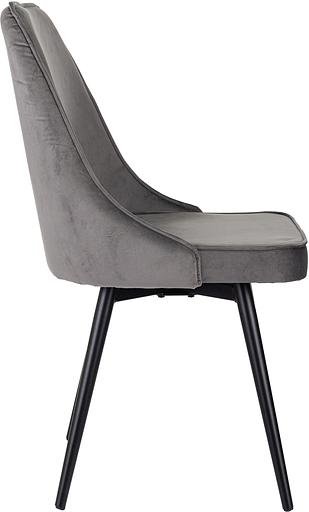 Стул для дома Бюрократ CH-K4_SP с повор.мех. т.серый Holland 18 металл черный на ножках (CH-K4_1/SP/HL18) фото 7