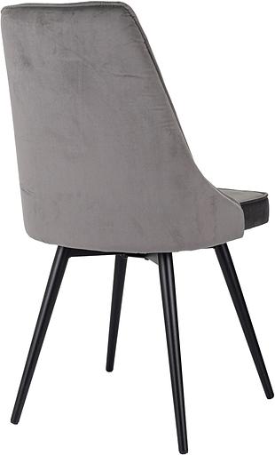 Стул для дома Бюрократ CH-K4_SP с повор.мех. т.серый Holland 18 металл черный на ножках (CH-K4_1/SP/HL18) фото 8