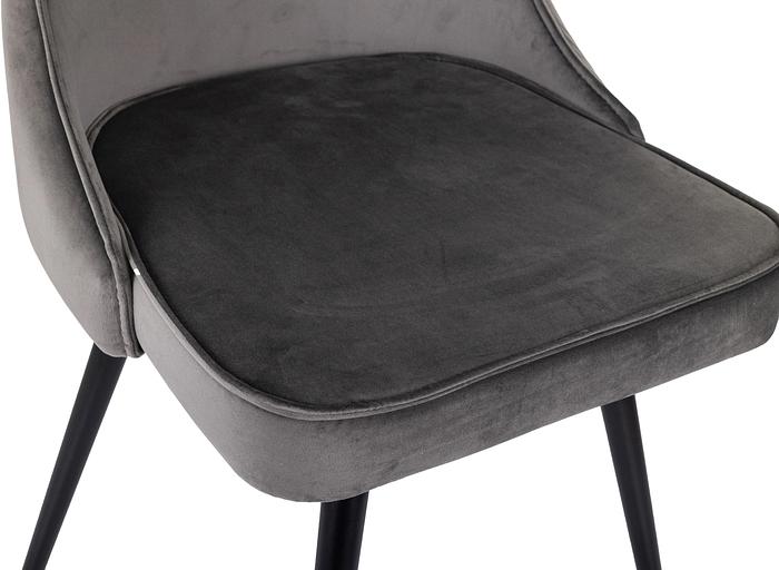 Стул для дома Бюрократ CH-K4_SP с повор.мех. т.серый Holland 18 металл черный на ножках (CH-K4_1/SP/HL18) фото 9