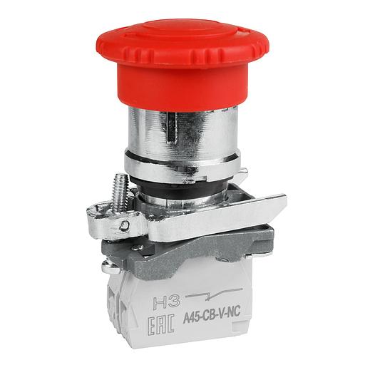 Кнопка ав ост возв пов OptiSignal D22 C4-ESTR-11 металл 1НО+1НЗ XB4BS8445 фото 1