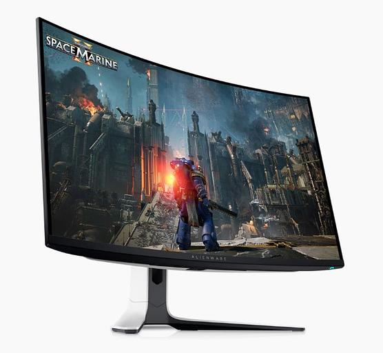 Монитор Dell 31.6" AW3225QF 1700R, QD OLED, UHD, 0,03ms, 1000cd, 240Hz, HDMI, DP, USB, HAS фото 1
