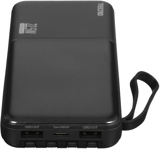 Мобильный аккумулятор Tecno OnGO L101Q 10000mAh QC3.0/PD3.0 22.5W 3A 2xUSB-A/USB-C черный фото 4