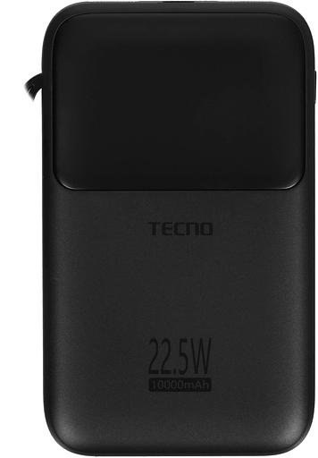 Мобильный аккумулятор Tecno Pocket S101Q 10000mAh QC3.0/PD3.0 22.5W 2.4A 2xUSB-A/USB-C черный фото 1
