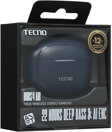 Гарнитура внутриканальные Tecno BD04 синий беспроводные bluetooth в ушной раковине (BD04 AIR MIDNIGHT BLUE) фото 9