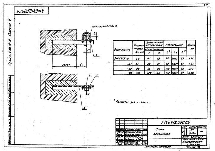 Опора Серия 3.900-9 А14Б 412.000 Выпуск 3 фото 1