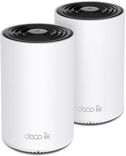 Бесшовный Mesh роутер TP-Link Deco XE75 AXE5400 10/100/1000BASE-TX белый (упак.:2шт) фото 1