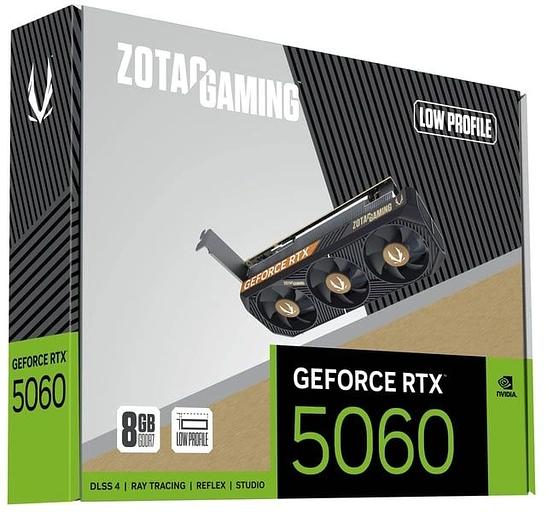 Видеокарта Zotac PCI-E 5.0 RTX 5060 LP 8GB NVIDIA GeForce RTX 5060 8Gb 128bit GDDR7 2527/28000 HDMIx1 DPx3 HDCP Ret фото 6