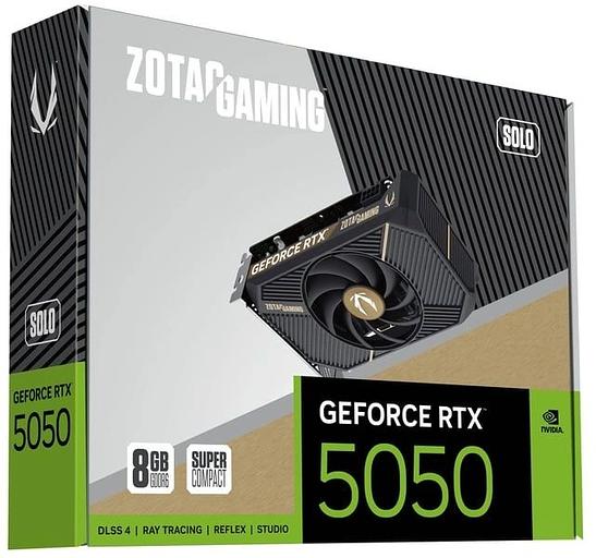 Видеокарта Zotac PCI-E 5.0 RTX 5050 SOLO 8GB NVIDIA GeForce RTX 5050 8Gb 128bit GDDR6 2572/20000 HDMIx1 DPx3 HDCP Ret фото 6