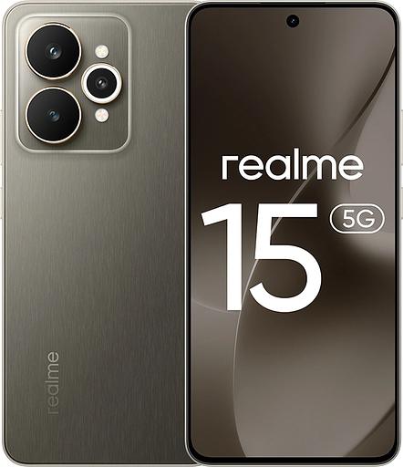 Смартфон Realme RMX5106 15 512Gb 12Gb черный моноблок 3G 4G 6.78" 1264x2780 Android 15 50Mpix 802.11 a/b/g/n/ac/ax/be NFC GPS GSM900/1800 GSM1900 фото 1