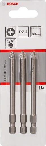 Набор бит Bosch 2607001583 (3пред.) для шуруповертов фото 2