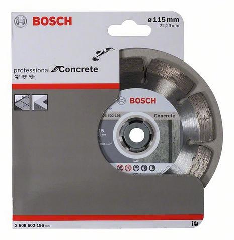 Диск алмазный по бет. Bosch ProfEco (2608602196) d=115мм d(посад.)=22.23мм (угловые шлифмашины) фото 1