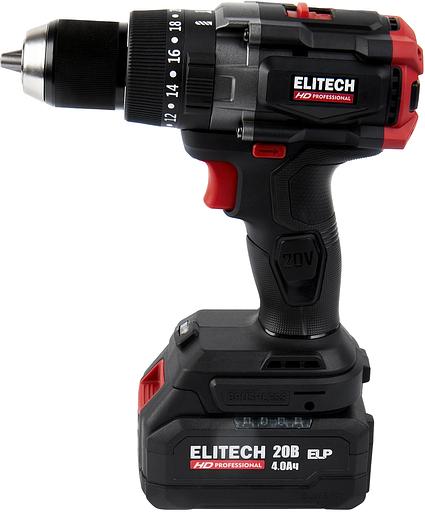 Дрель-шуруповерт Elitech CD 20BL2 (E2201.042.02) 80Вт аккум. патрон:быстрозажимной (кейс в комплекте) (205728) фото 3