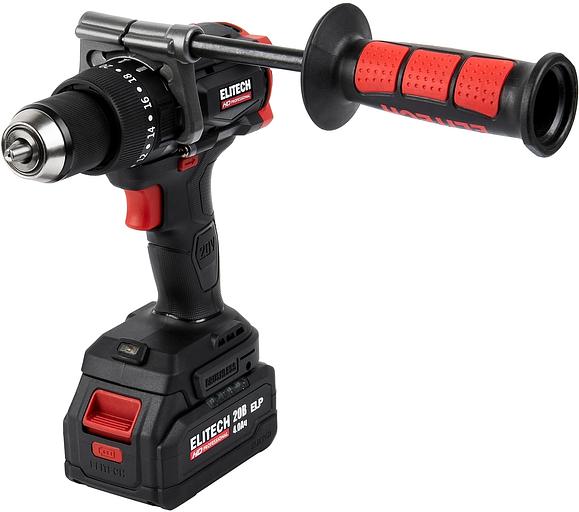 Дрель-шуруповерт Elitech CD 20BL2 (E2201.042.02) 80Вт аккум. патрон:быстрозажимной (кейс в комплекте) (205728) фото 7