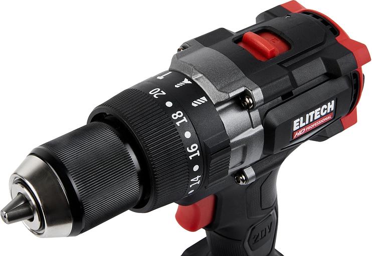 Дрель-шуруповерт Elitech CD 20BL2 (E2201.042.02) 80Вт аккум. патрон:быстрозажимной (кейс в комплекте) (205728) фото 9