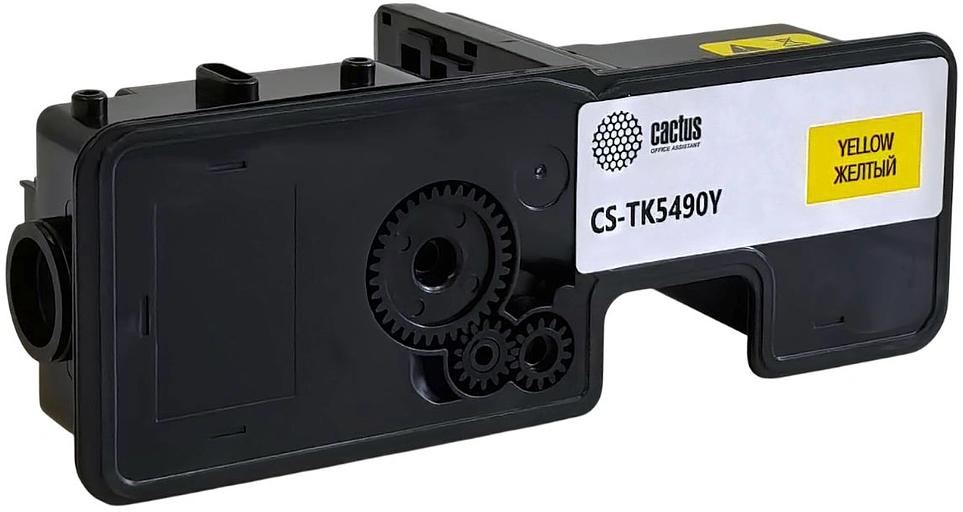 Картридж лазерный Cactus CS-TK5490Y желтый (2400стр.) для Kyocera ECOSYS PA2101cx/PA2101cwx/MA2101cfx/MA2101cwfx с чипом фото 2