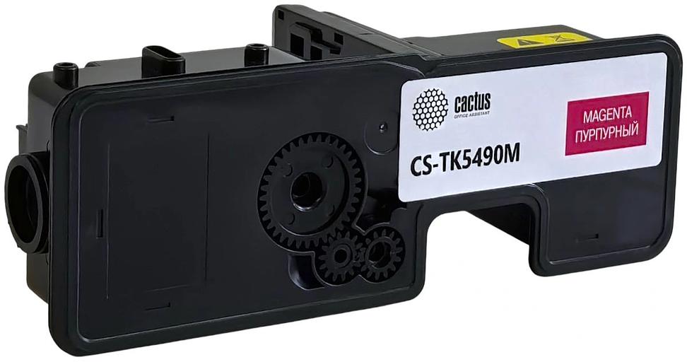 Картридж лазерный Cactus CS-TK5490M пурпурный (2400стр.) для Kyocera ECOSYS PA2101cx/PA2101cwx/MA2101cfx/MA2101cwfx с чипом фото 2