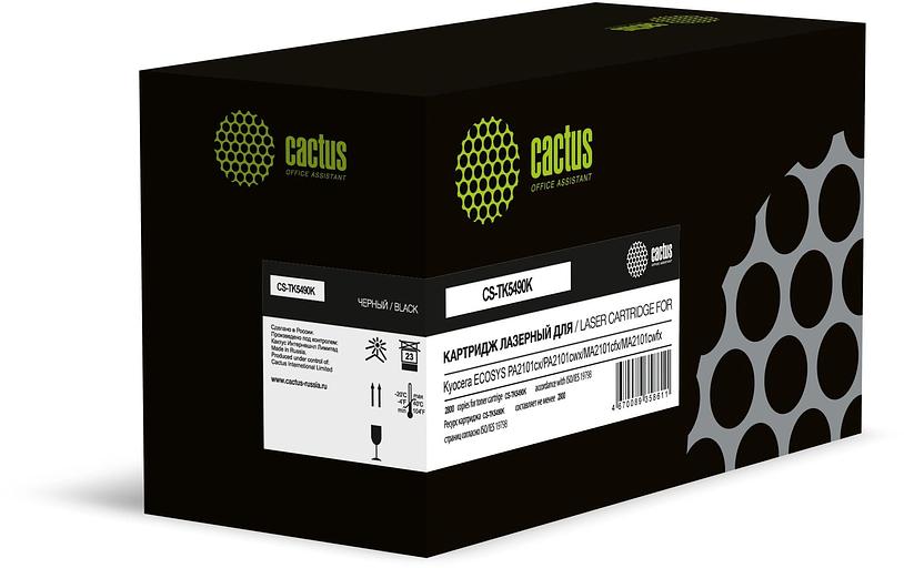 Картридж лазерный Cactus CS-TK5490K черный (2800стр.) для Kyocera ECOSYS PA2101cx/PA2101cwx/ MA2101cfx/ MA2101cwfx с чипом фото 1