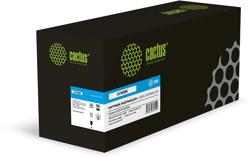 Картридж лазерный Cactus CS-TK5390С голубой (13000стр.) для Kyocera ECOSYS PA4500cx с чипом фото 1