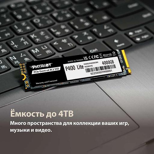 Накопитель SSD M.2 PCIE 1TB 2280 NVMe P400LP1KGM28H PATRIOT фото 7