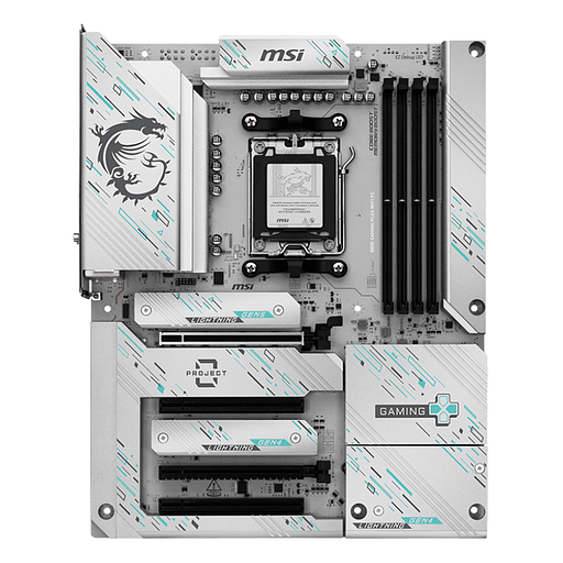 Материнская плата MSI B850 GAMING PLUS WIFI PZ B850, AM5, 4*DDR5, 4*PCIEx16, 3*M.2, 3*TypeC, 1*USB3.2Gen2, 5*USB3.2Gen1, 8*USB2.0, 4*SATA3.0, 5G, DP, ATX, RTL фото 2