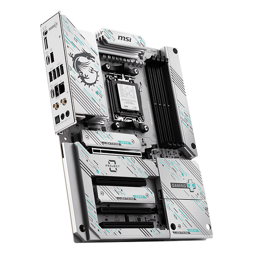 Материнская плата MSI B850 GAMING PLUS WIFI PZ B850, AM5, 4*DDR5, 4*PCIEx16, 3*M.2, 3*TypeC, 1*USB3.2Gen2, 5*USB3.2Gen1, 8*USB2.0, 4*SATA3.0, 5G, DP, ATX, RTL фото 4