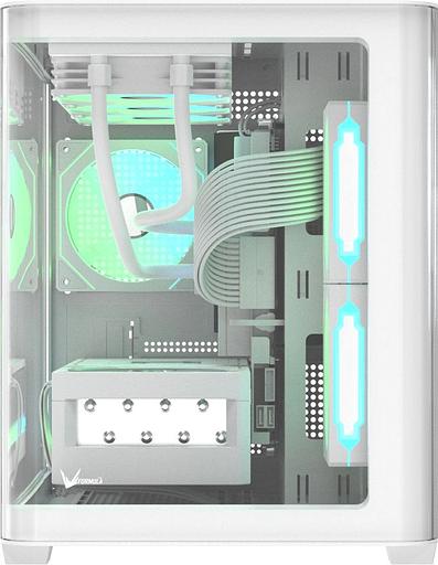 Корпус Formula Crystal U2M Floe белый без БП mATX 1xUSB3.0 audio bott PSU фото 5