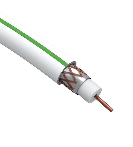 Кабель коаксиальный ЭРА SAT 703 B, 75 Ом, Cu/(оплетка Cu 75%), PVC, белый, бухта 100 м (4/96) фото 2