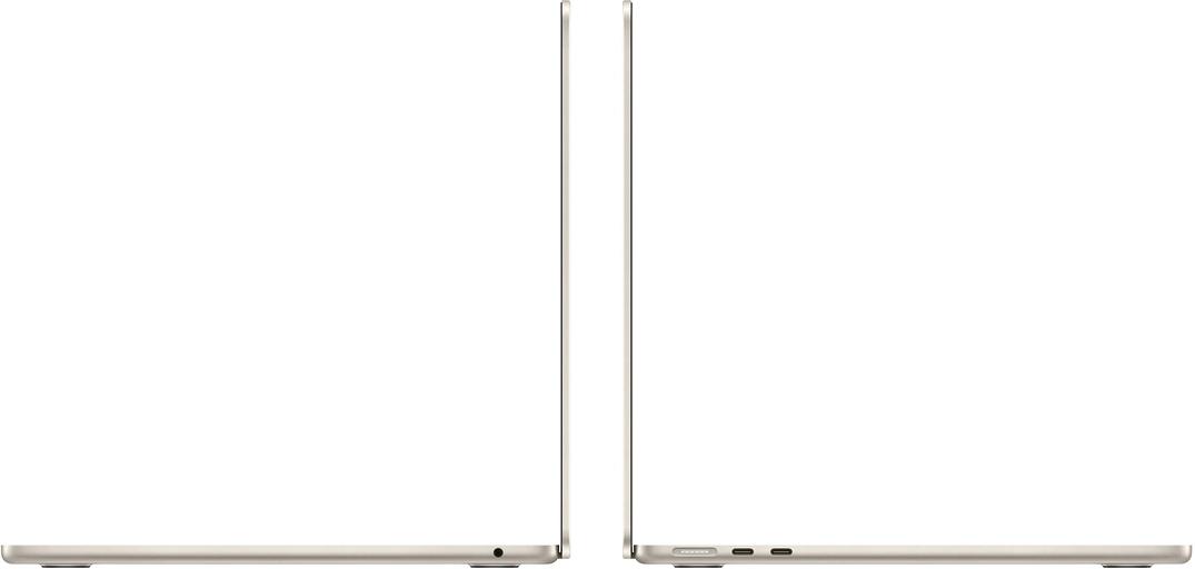 Ноутбук Apple MacBook Air A3114 M3 8 core 16Gb SSD256Gb/10 core GPU 15.3" Liquid Retina (2880x1864) macOS star WiFi BT Cam (MC9F4HN/A) фото 4