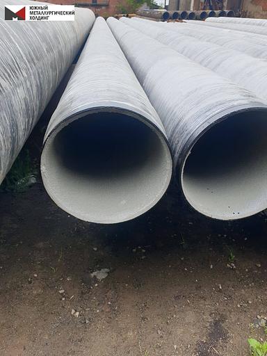 Нанесение внутренней цементно песчаной изоляции ЦПИ фото 1