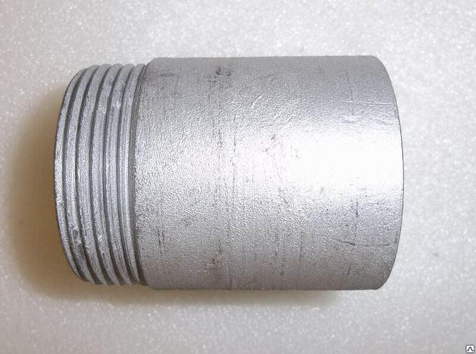 Резьба приварная стальная оцинкованная для труб фото 1