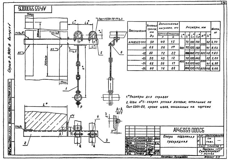 Опора Серия 3.900-9 А14Б 359.000 Выпуск 1 фото 1