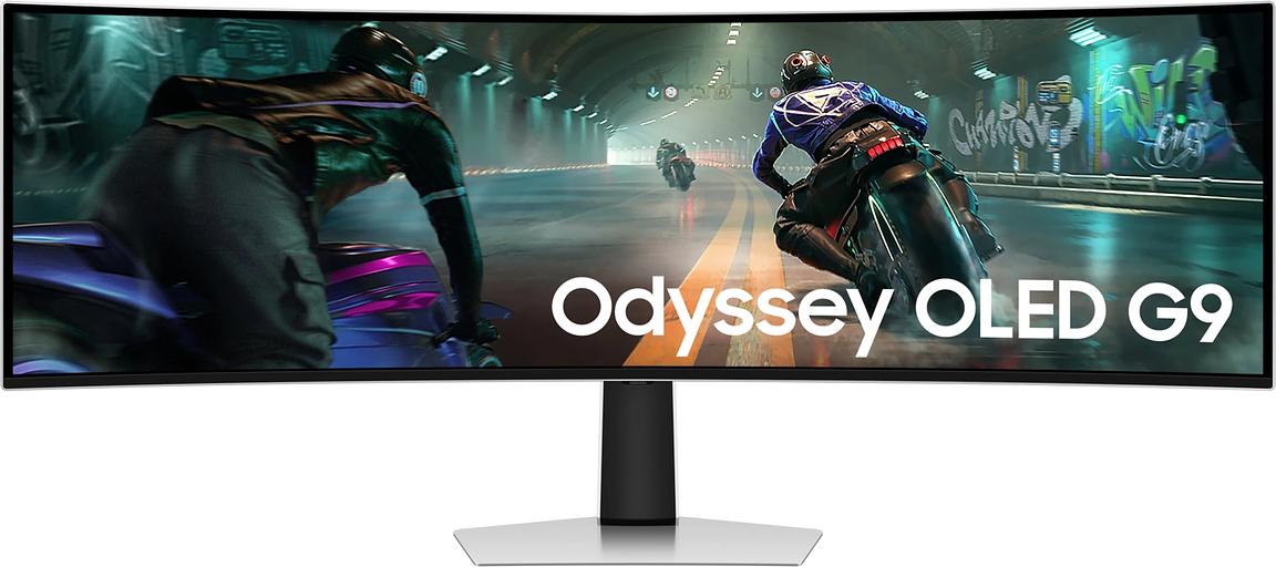 Монитор Samsung 49" Odyssey OLED G9 S49DG910SIXCI серебристый OLED LED 32:9 HDMI полуматовая HAS 250cd 178гр/178гр 5120x1440 144Hz DP USB 12.9кг фото 1