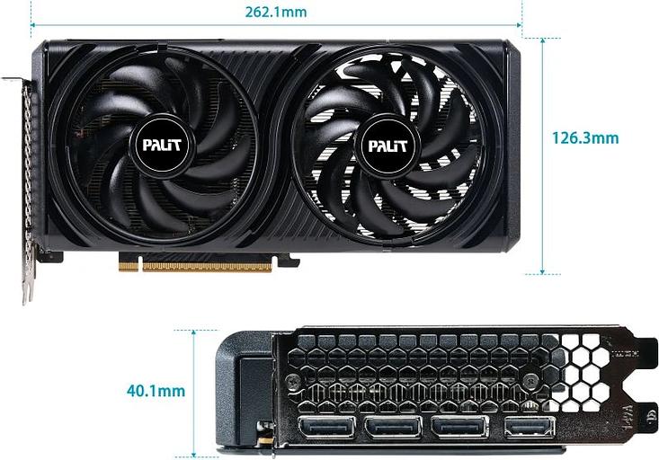 Видеокарта Palit PCI-E 5.0 PA-RTX5060 INFINITY 2 OC NVIDIA GeForce RTX 5060 8Gb 128bit GDDR7 2280/28000 HDMIx1 DPx3 HDCP Ret фото 10