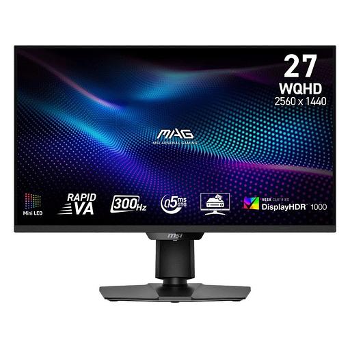 Монитор 27" MSI MAG 274QPF X30MV Black (Rapid VA, 2560x1440, HDMI+HDMI+DP, 0.5 ms, 178°/178°, 300 cd/m, 5000:1, 300Hz, Pivot) фото 1