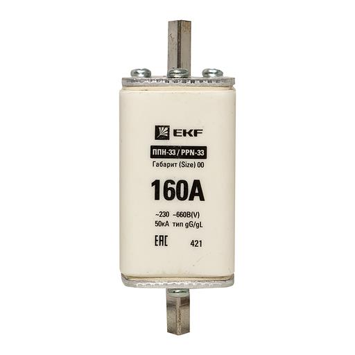 Вставка плавкая ППН-33 160А габарит 00 EKF fus-33/160 фото 2