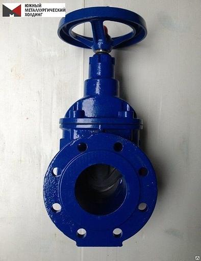 Задвижка чугунная 30ч6бр Ру 16 с параллельным затвором для труб Seagull фото 1