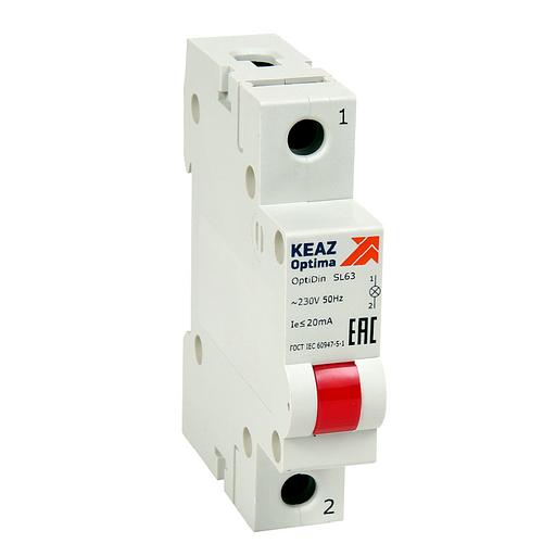 Лампа сигнальная OptiDin SL63 R 230AC УХЛ3 КЭАЗ 138606 фото 1