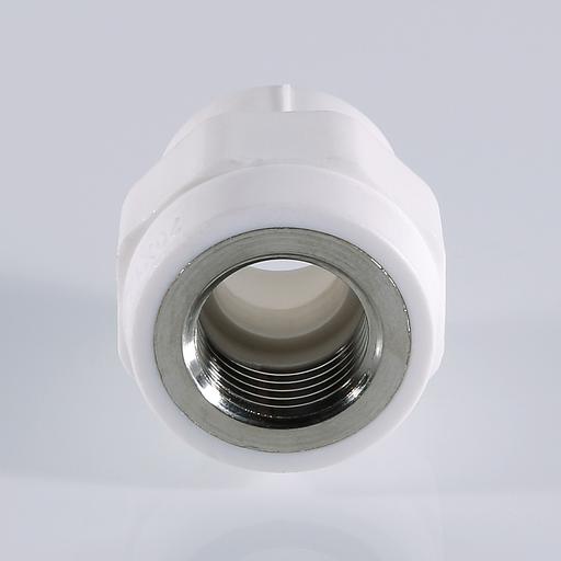 Муфта комбинированная 25 х 3/4' ВР полипропиленовая PPR белая фото 2